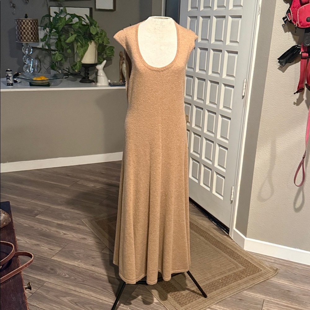Polo Ralph Lauren Cashmere Cap-Sleeve Dress scoop neck size large - Picture 10 of 16